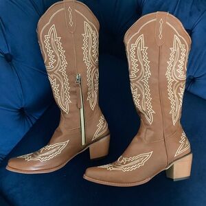 Brown Western Cowboy Boots new with out box